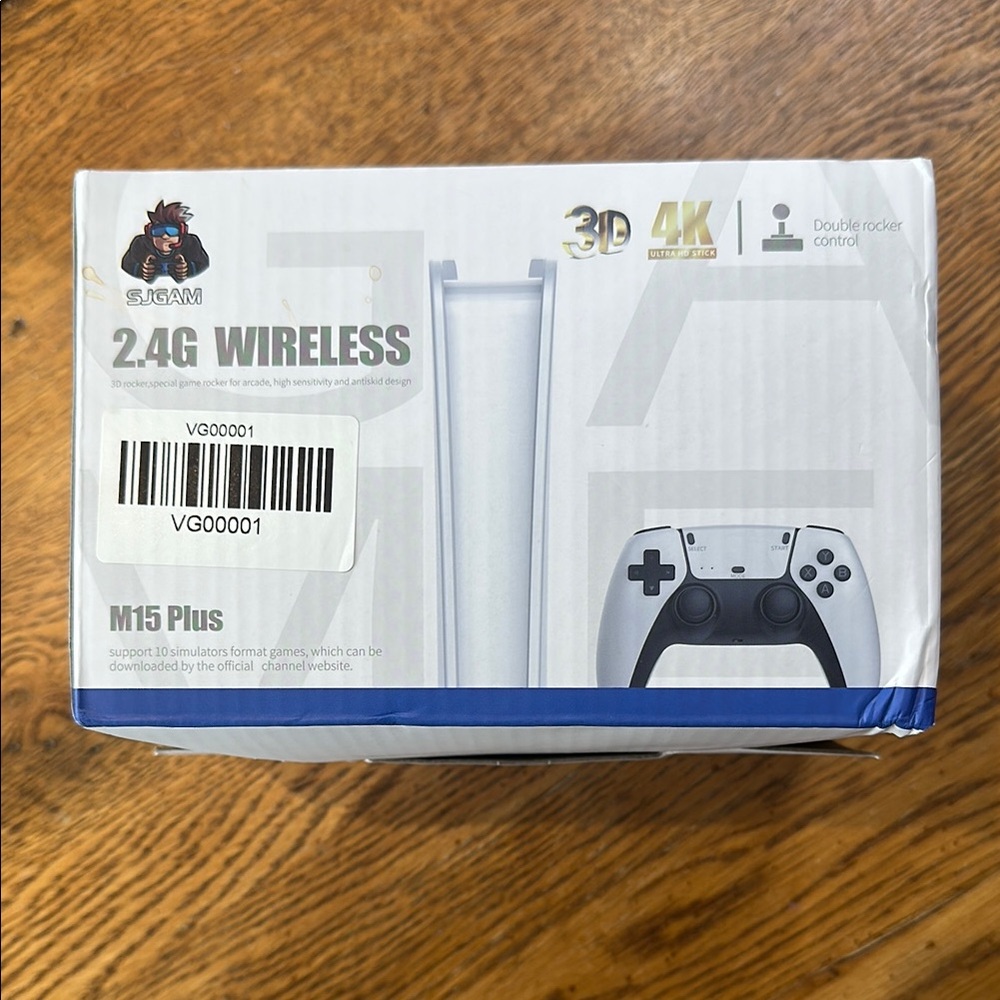 Sea White Gaming Console with Wireless Controller